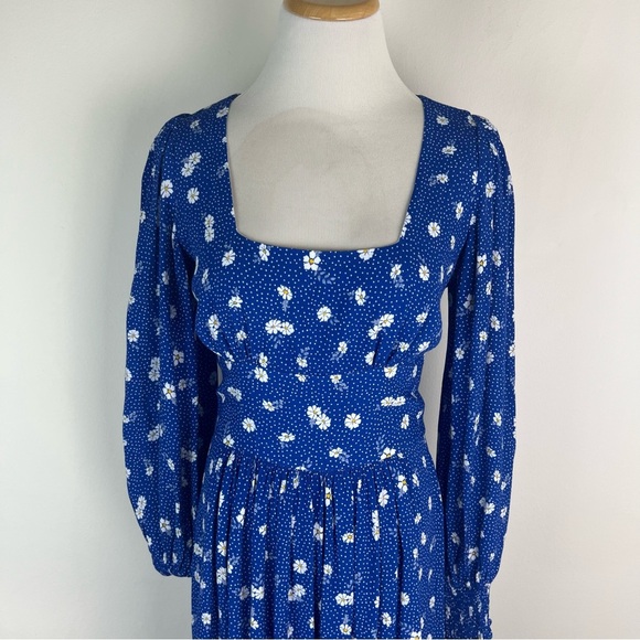 Coco Fennell Blue Daisy Dolly Dress - Size UK 6 US 2 - Picture 4 of 8